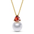 Europische und amerikanische kreative neue Zirkon eingelegte Perlenkette einfache AllMatchPerlen anhnger kurze Schlsselbein kette weiblich 77596picture5