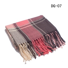 Cloth Fashion  scarf  (Light pink plaid -190-200) NHHZ0177-Light-pink-plaid-190-200