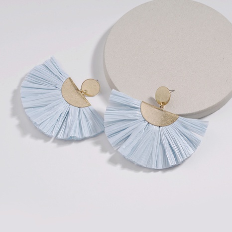 Alloy Fashion Flowers earring  (blue) NHLU0022-blue's discount tags