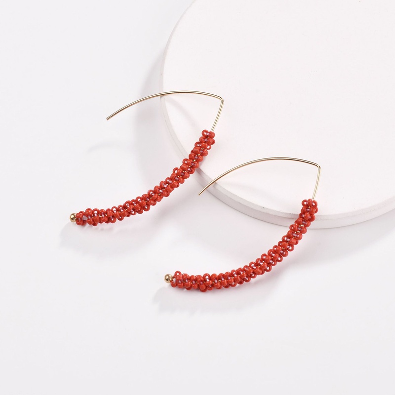 Alloy Fashion bolso cesta earring  red NHLU0152red