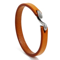 Leather Fashion Geometric bracelet  (Photo Color) NHPK2191-Photo-Color