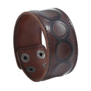 Leather Fashion Geometric bracelet  brown NHPK2193brownpicture1
