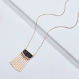 Cloth Fashion Geometric necklace  black NHLU0488blackpicture9