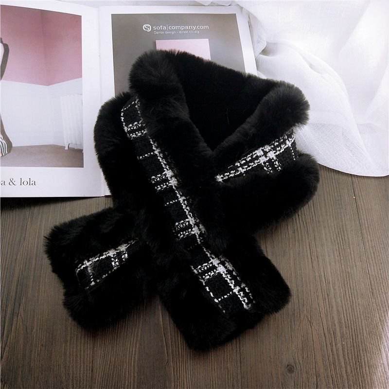 Alloy Korea  scarf  Plaid black NHMN0328Plaidblack