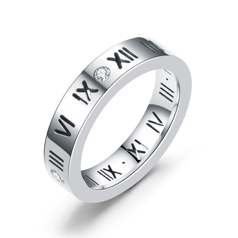 Römischer digitaler Diamant ring im europäischen und amerikanischen Stil's discount tags