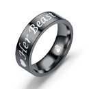 TitaniumStainless Steel Fashion Sweetheart Ring  6MM male models  5 NHTP00156MMmalemodels5picture7