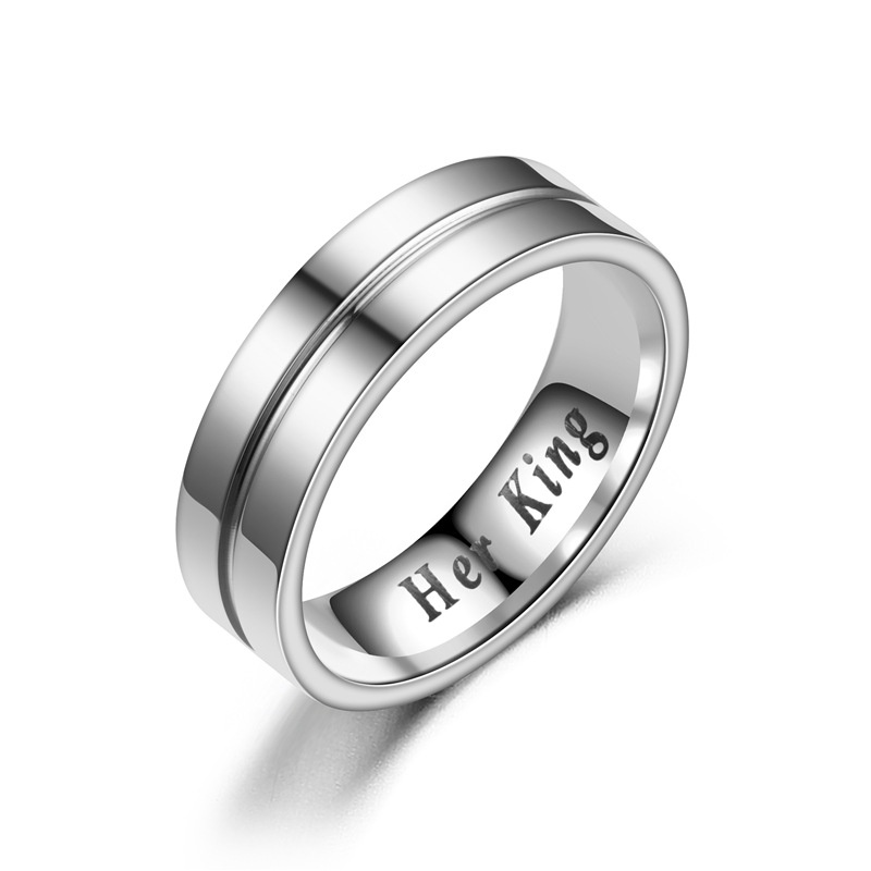 TitaniumStainless Steel Fashion Geometric Ring  No drill HERKING5 NHTP0023NodrillHERKING5