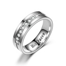 TitaniumStainless Steel Fashion Geometric Ring  No drill HERKING5 NHTP0023NodrillHERKING5picture11