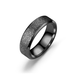TitaniumStainless Steel Fashion Geometric Ring  6MM black5 NHTP00306MMblack5picture17