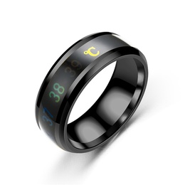 Europische und amerikanische Mode neue intelligente Temperatur anfertigung Paar Ring EKGAnzeige Temperatur ring Quelle Hersteller neue Anpassungpicture10