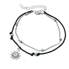 Alloy Fashion Geometric bracelet  (Sun anklet GDN05-01) NHPJ0085-Sun-anklet-GDN05-01
