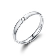 TitaniumStainless Steel Fashion Sweetheart Ring  3MM steel color6 NHTP00083MMsteelcolor6picture58