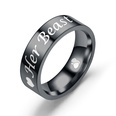 TitaniumStainless Steel Fashion Sweetheart Ring  6MM male models  5 NHTP00156MMmalemodels5picture37
