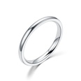 TitaniumStainless Steel Fashion Geometric Ring  2MM steel color5 NHTP00172MMsteelcolor5picture72