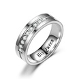 TitaniumStainless Steel Fashion Geometric Ring  No drill HERKING5 NHTP0023NodrillHERKING5picture50