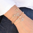 F108a1 CrossBorder European and American Trendy Jewelry Fashion Personality Leaves Open Bracelet 4 PCs Set Bracelet Wholesalepicture3