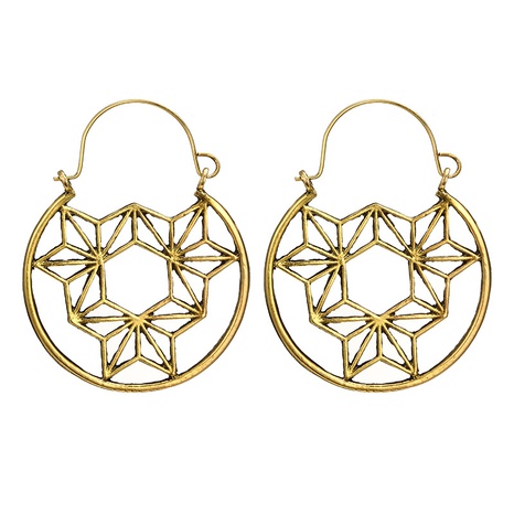 Alloy Simple Flowers earring  (Alloy) NHGY2768-Alloy's discount tags