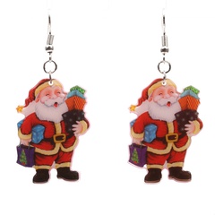 Europäische und amerikanische neue Weihnachts mann Ohrringe Ohrringe Großhandel Acryl Weihnachts ohrringe Schneemann Glocken ohrringe