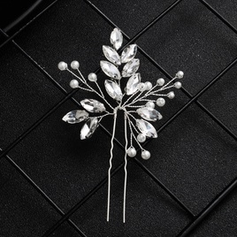 Imitated crystalCZ Fashion Geometric Hair accessories  Alloy NHHS0602Alloypicture5