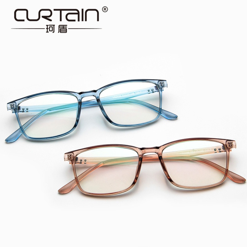 New Fashion Box Plain Glasses 2426 M Nail Versatile Myopia Glasses Rim Transparent Jelly Color Glasses Frame