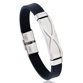 TitaniumStainless Steel Fashion Geometric bracelet  Photo Color NHPK2207PhotoColorpicture3