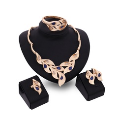 Alloy Fashion  necklace  (61154155 blue) NHXS2178-61154155-blue
