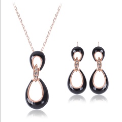 Alloy Fashion  necklace  (Rose alloy/61152028) NHXS2188-Rose-alloy-61152028