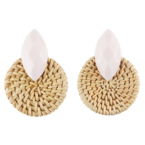Cloth Vintage Geometric earring  (white) NHJQ11156-white's discount tags