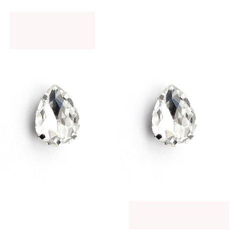 Imitated crystal&CZ Fashion Geometric earring  (White K+ white rhinestone) NHHS0627-White-K-white-rhinestone's discount tags