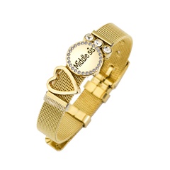 Titanium&Stainless Steel Fashion Sweetheart bracelet  (Alloy Middlesis) NHHN0388-Alloy-Middlesis