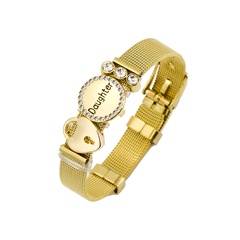 Titanium&Stainless Steel Fashion Geometric bracelet  (Alloy Daughter) NHHN0390-Alloy-Daughter