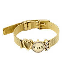 Titanium&Stainless Steel Fashion Sweetheart bracelet  (Alloy Bigsis) NHHN0391-Alloy-Bigsis