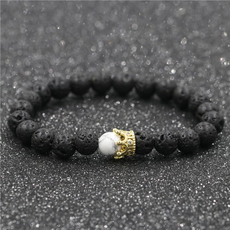 Alloy Fashion Geometric bracelet  Small crown of volcanic stone NHYL0546Smallcrownofvolcanicstone