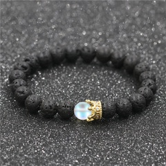 Alloy Fashion Geometric bracelet  (Volcanic stone) NHYL0549-Volcanic-stone
