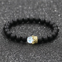 Alloy Fashion Geometric bracelet  (Black stone) NHYL0550-Black-stone