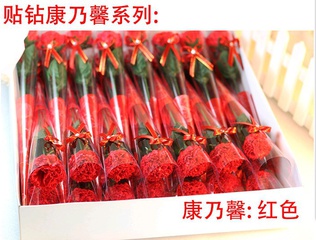 Femmes de Jour Cadeau Carnation Savon Fleur de L'enseignant Jour Promotion Promotion Petit Cadeau