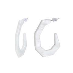 Acrylic Vintage Geometric earring  (white) NHLL0120-white