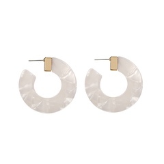 Acrylic Vintage Geometric earring  (white) NHLL0273-white