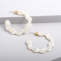 Acrylic Vintage Geometric earring  (white) NHLL0276-white
