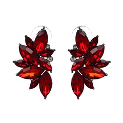 Alloy Fashion Geometric earring  (red) NHJJ4029-red
