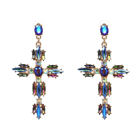 Alloy Fashion Geometric earring  (blue) NHJJ4096-blue's discount tags