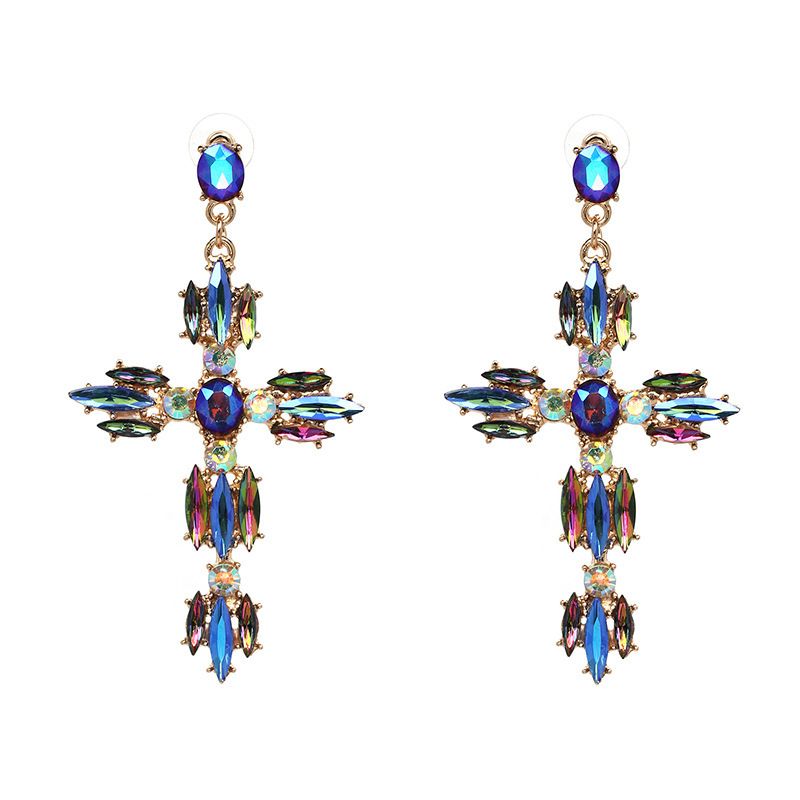 Alloy Fashion Geometric earring  blue NHJJ4096blue