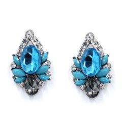 Alloy Fashion Geometric earring  (blue) NHJJ4180-blue