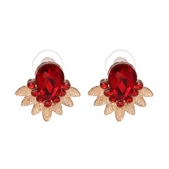 Alloy Korea Geometric earring  (red) NHJJ4220-red