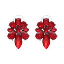 Imitated crystalCZ Fashion Flowers earring  red NHJJ4322redpicture1