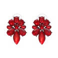 Imitated crystalCZ Fashion Flowers earring  red NHJJ4322redpicture9