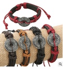 Leather Fashion Geometric bracelet  Four colors are made NHPK1283Four colors are madepicture1