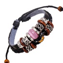Retro Persnlichkeit Rindsleder Armband Mode Temperament AllMatch Perlen Leder Armband neue Armband Hersteller Quellepicture1