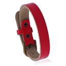 Leather Fashion Geometric bracelet  red NHPK1412redpicture1
