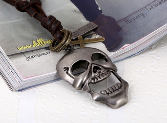Alloy Fashion Geometric necklace  (Robot skull) NHPK1329-Robot skull